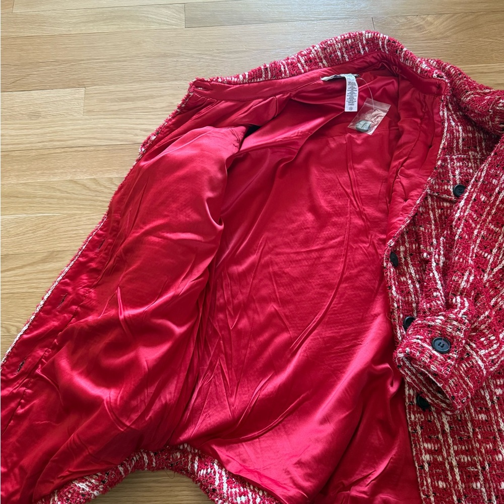 Beach Riot Red Tweed Jacket - Picture 4 of 5